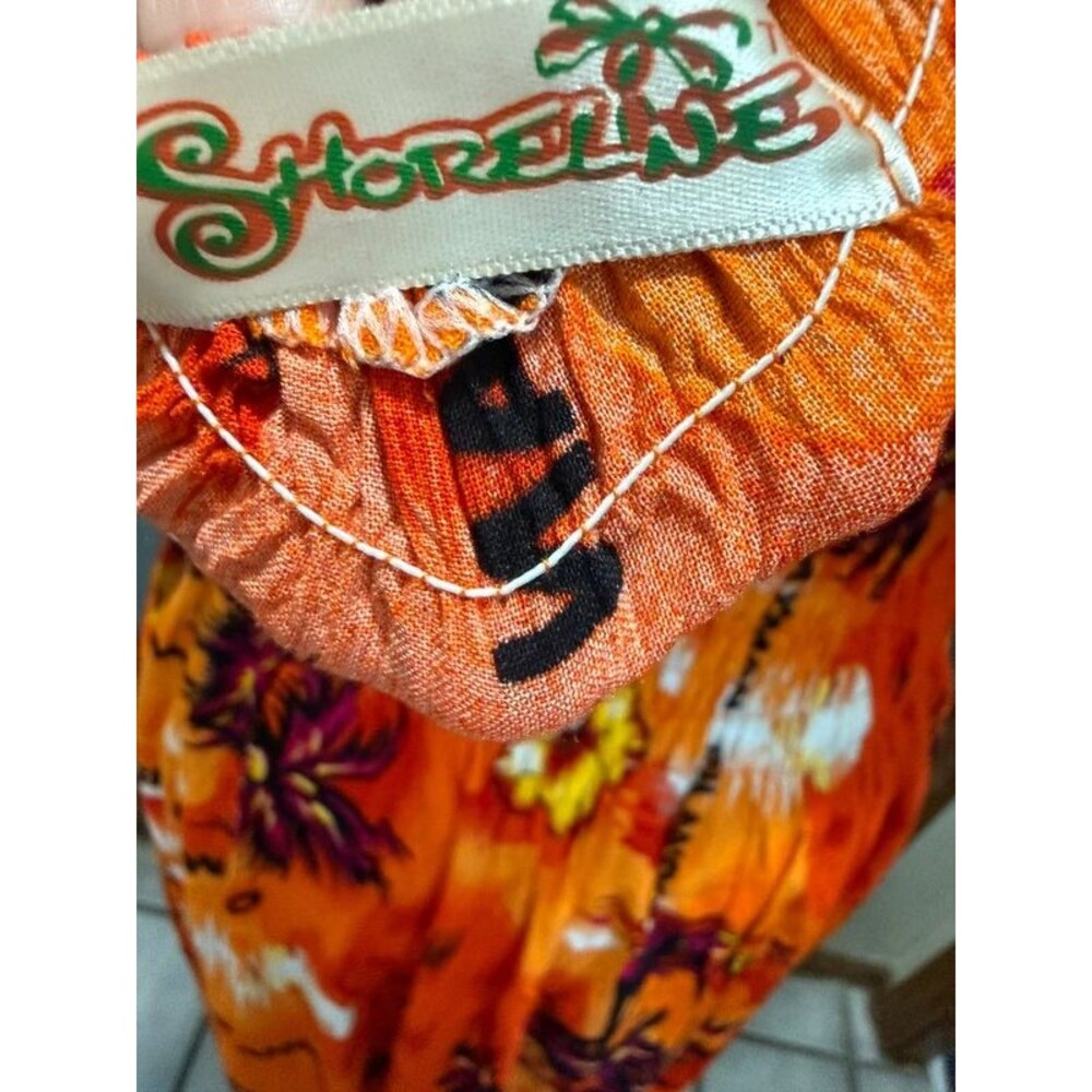 Orange tropical dress Cayman Islands - Picture 10 of 12
